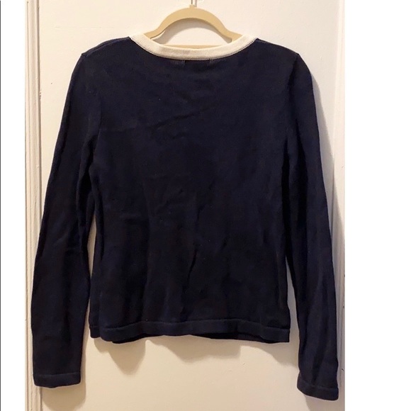 H&M Blue and White Button Down Sweater - Picture 2 of 2